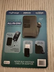 Mycharge Power Hub 10000MAH Black Portable Charger, Fast Charge, Built-in Cables. Fixed Price $40.00.