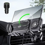 Jdhdl Wireless Car Charger Mount, Auto-clamping 15W Dual Coil One-touch Black. Fixed Price $70.76.