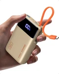 Iniu 20000MAH Portable Charger, Small Power Bank, 45W Pd Fast Charging Beige. Fixed Price $52.99.
