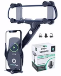 2IN1 Mirror Phone Holder + Wireless Car Charger 360. Fixed Price $48.49.