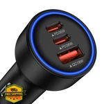 Fivebox 3-PORT Fast Car Charger Usb C/a Iphone Samsung. Fixed Price $20.00.