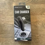 Prime Connect Car Charger, Dual Usb Ports, Rapid Recharge, 2.4 Amps. Fixed Price $12.05.
