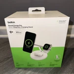 Belkin 3-IN-1 QI2 Wireless Charger 15W Iphone/watch/airpods White. Fixed Price $68.00.