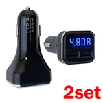 For Jebsens 4.8A24W Dual 2SET Usb Car Charger Meter Battery Monitor With Led. Fixed Price $22.45.