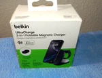 New Belkin Ultra 3 1 Foldable Magnetic Charger Magsafe 25W QI2 Iphone. Fixed Price $34.95.