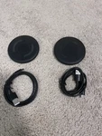 2 - Monoprice Wireless Chargers, 1A, Qi Compatible, Black. Fixed Price $8.00.
