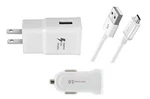 Fast Adaptive Wall Car Adapter Usb For Samsung Galaxy S6/S7/S7 EDGE/S7 Active. Fixed Price $13.99.