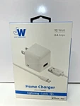 Just Wireless 2.4A/12W 1-PORT Usb-a Wall Charger With 5FT Tpu Lightning To. Fixed Price $9.89.