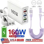 160W 7-PORT Usb Fast Wall Charger Block Charging Station For Multiple Devices. Fixed Price $9.99.