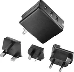 Insignia- 30W Foldable Usb Port Wall Charger With Eu/uk/au Rechangeable P.... Fixed Price $9.99.