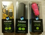 Recharge Fusebox Mobile Phone Backup Battery 2,000 Mah +combo CABLE+2PORT Usb. Fixed Price $21.99.