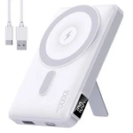 Fancybean 2026 Latest Magnetic Wireless Portable Charger Power Bank - White. Fixed Price $34.02.