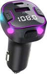 Bluetooth 5.3 Car Adapter, Pd &QC3.0 Fast Charging Fm Radio Purple. Fixed Price $13.35.