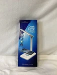 Tzumi Atmosphere 12.6 In. White Desk Lamp With Wireless Charging. Fixed Price $25.99.
