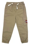 Harley-davidson Little Boys' Bar & Shield Brushed Twill Toddler Cargo Pants, Tan. Fixed Price $33.95.