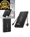 Veektomx Portable Charger With Built In Cables 10000MAH, Power Midnight Black. Fixed Price $43.69.
