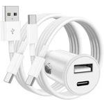48W Car Charger For Iphone 17 16 15 Pro Max, Dual Port Usb-c & Usb-.... Fixed Price $25.28.
