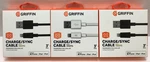 Griffin Charge/sync Cable W/ Lightining & Usb-a Connector, 3FT, 3PK. Fixed Price $16.95.