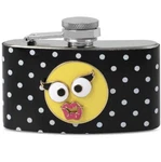 Nwt Betsey Johnson Black With Polka Dots, Stainless Steel 3OZ. Emoji Flask B1A. Fixed Price $19.00.