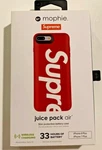 100% Authentic Supreme X Mophie Red Iphone 7/8 Plus Juice Pack Air Charging Case. Fixed Price $119.95.