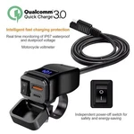 Phone Charger Socket For Motorcycle Scooter Usb Waterproof With Voltmeter. Fixed Price $26.96.
