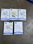 Set Of 5 New Just Wireless Home Charger 12W Usb-a Iphone Cable White. Fixed Price $34.00.