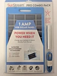 Sunstream Pro Combo Pack - Solar Phone Charger + Power Bank/flashlight. Fixed Price $9.99.