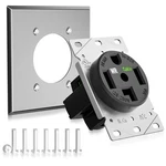 Nema 14-30R 50A 125/250V Straight Blade Device Receptacle With Wall Plate, In.... Fixed Price $36.68.