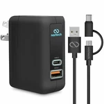 Naztech Quick 3.0 Wall Charger With Hybird Usb-c Plus Micro Cable. Fixed Price $29.99.