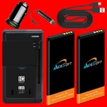 2X 2300MAH Grade Battery Car Charger Cable For Alcatel Insight 5005R Phone. Fixed Price $52.69.
