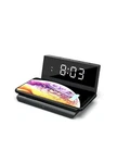 Brookstone Desk Led Alarm Clock 15W Wireless Charger Universal. Fixed Price $25.00.