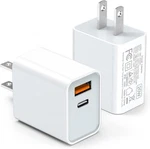 Lcgens Usb Wall Charger Block 20W, 2-PACK Dual Port Pd Power Delivery Fast Typ. Fixed Price $10.57.