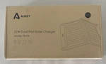 Aukey PB-P4 21 Watt Dual Port Solar Charger Nib Super Recommended. Fixed Price $55.00.