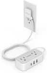 Power Strip With Flat Plug 2 Outlet 3 USB(1 C) 5FT Extension Cord For Travel. Fixed Price $16.99.