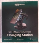 New Black 5-IN-1 Wireless Magnetic Charging Station Tech Trenoz Clock Nt. Light. Fixed Price $22.00.
