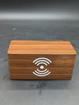 Wooden Digital Alarm Clock With Qi Wireless Charging Pad, No Power Adaptor. Fixed Price $9.99.