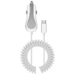 Cellet Micro-usb Car Charger, Coiled And Extra Port White. Fixed Price $15.44.