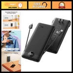 Slim 10000MAH Portable Charger With Wall Plug & Built-in Cables, Usb-c Power Ban. Fixed Price $55.99.