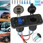 QC3.0 Dual Usb Car Charger Cigarette Lighter Socket Power Adapter Outlet 12-24V. Fixed Price $12.81.