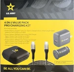 U.s. Army Rugged 4-IN-1 20W Fast Charge Kit W/ 4FT Usb-c Cable, Case. Fixed Price $14.95.