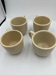 Sterling Beige (4) Small Coffee/tea Cups D-8 Vetrified China Usa. Fixed Price $11.00.