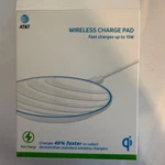 At & Wireless Charge Pad Fast Up To 15W Preowned (A6-14). Fixed Price $14.00.