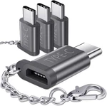 Jsaux Micro Usb (female) To Adapter 4-PACK, Aluminum Type. Fixed Price $10.99.