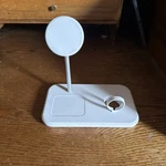 Best Buy Essentials 3-IN-1 Magnetic 7.5W Wireless Charging Stand W/ Magsafe. Fixed Price $30.00.