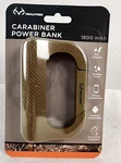 Realtree Carabiner Clip Power Bank 1800 Mah Lithium Ion Battery Brown. Fixed Price $18.00.