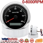 85MM Waterproof Tachometer Gauge 0-6000RPM For Boat Car Truck Us. Fixed Price $28.11.