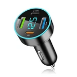 4 Ports Fast Car Charger, Upgrade Voltmeter Display PD+QC3.0+USB Charger.... Fixed Price $10.33.