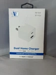 Jw Just Wireless Dual Home Wall Charger Usb-a & Usb-c 15W 3.1A Foldable Prongs. Fixed Price $9.50.