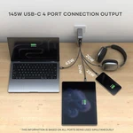 Satechi 145W Usb-c Gan Travel Charger 4-PORT Fast Charging 2X Pd 3.1 Oem. Fixed Price $50.96.