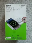 Belkin Boostcharge Pro 2-IN-1 Wireless Charging Pad Mag Safe 15W New. Fixed Price $19.99.